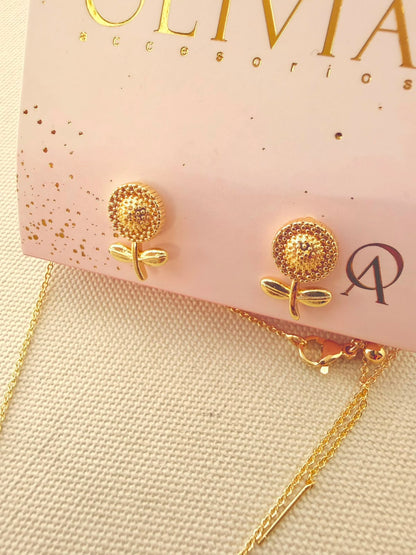 Set collar Girasol