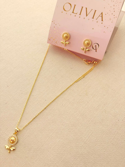 Set collar Girasol