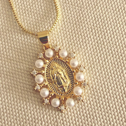 Medalla Virgen Perlas