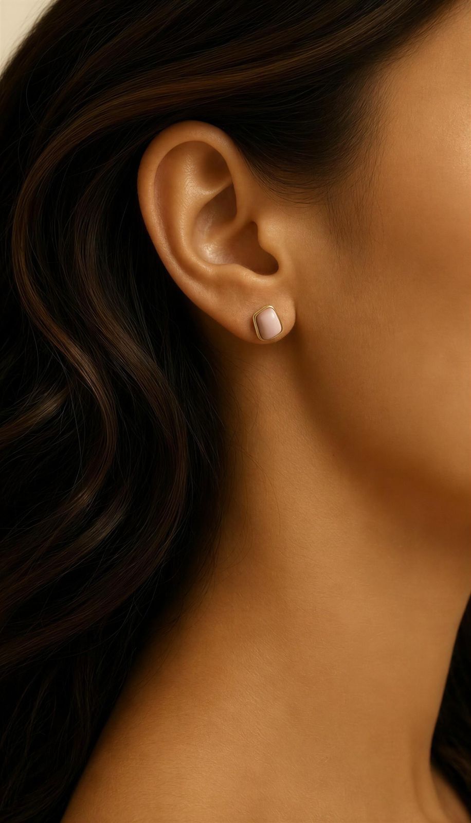 Arete Esmaltado tipo topo