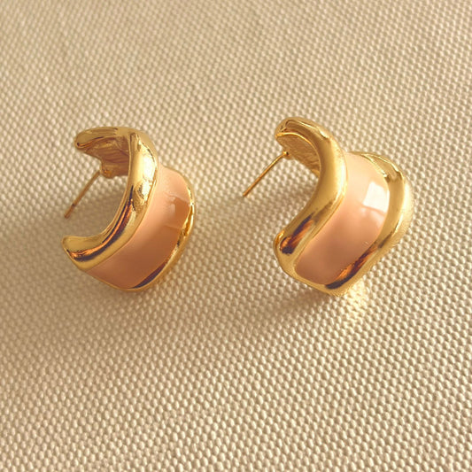 Arete Esmaltado tipo topo