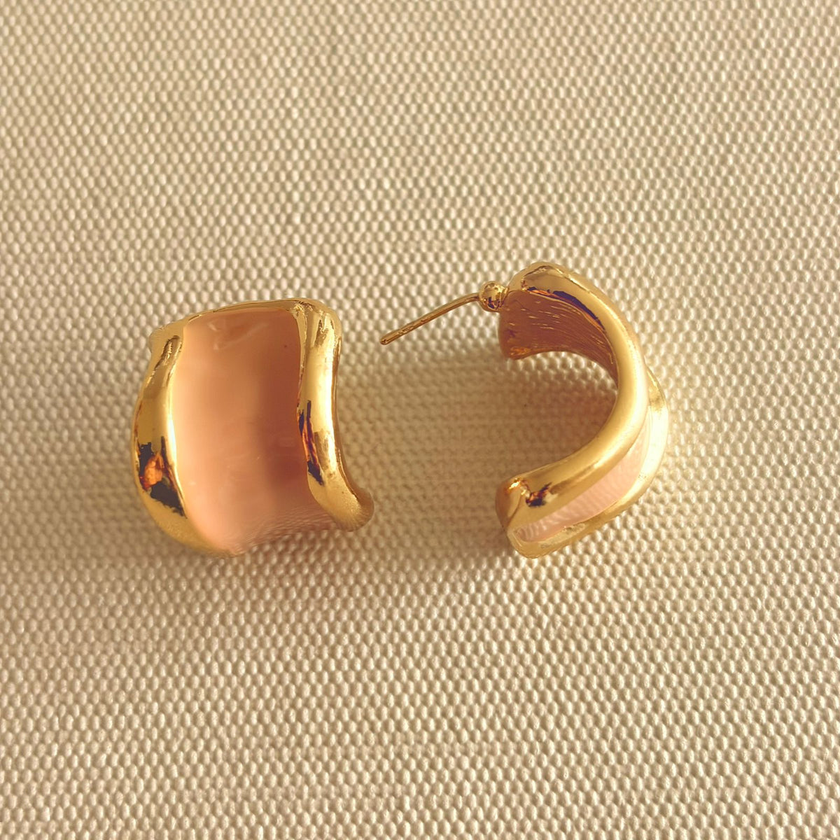 Arete Esmaltado tipo topo