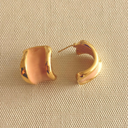Arete Esmaltado tipo topo