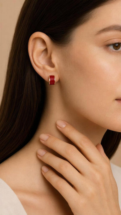 Candonga esmaltada roja
